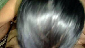 indian housewife and roommate explore first time anal in bedroom with doggystyle and blowjob. they try buttplug in bathroom too