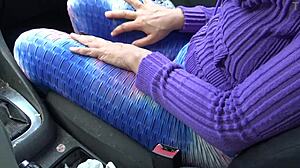 Mature stepmom reveals her hairy pussy to her 18 year old horny stepson