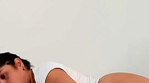 Amateur wife fucked rough in anal creampie by latina bbw in quickie session