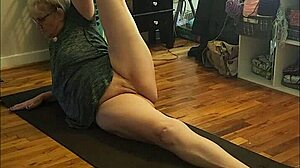 Hot Milf Stretches In Early Morning Yoga Session