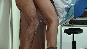 horny mexican doctor nataly gets fucked during work hours on hidden cam