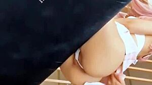 Beautiful Tender Girl Penetrated in Tight Vagina by Huge Cock with Internal Cumshot