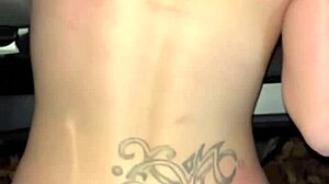 slim thick streetwalker rides dick reverse cowgirl in backseat of car then lets guy nut all over ass in public