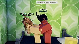 Hey, you wanna see this creamy anal sex in Roblox condo action?