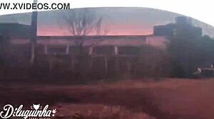 Brunette Teen Prostitute Masturbates in Uber Before Outdoor Anal Sex