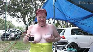 i'm that trashy kiwi milf putting on a blatant public display at the local holiday park trailer