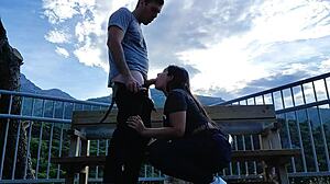 se la chupo al desconocido en la montaña like a crazy wet latina teen