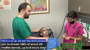 Angel Ramiraz Undergoes Cum Extraction In Shaved Pussy Clinic Scene