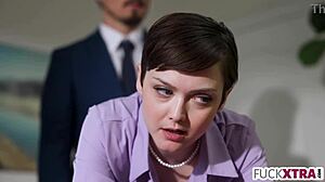 Small Secretary Fucked by New Boss