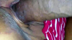 ebony couple contrasts with pussy farting a lot during hot session with monster big black cock from xzbeat