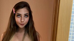 Hablando en español about delicious creampie from my padrastro helping me dress up