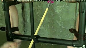 the masked man in leather continues tormenting beverly hills with intense bondage