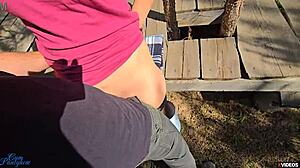 Please Cum In My Pantyhose After Intensive Rubbing Outdoor Pov