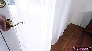 i can't believe kristen scott is teasing to fuck her stepdad again with cowgirl riding and creampie in pov style