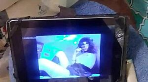 Amateur Crossdressing Ladyboy Delivers Solo Masturbation Handjob Leading To Explosive Cumshot In Tribute To Angeles Del Mar 2