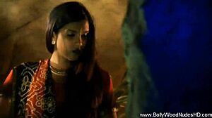 Exotic bollywood lover dances.