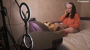 Wife overlooks chubby husband in curvy flashing sex with exhibitionist fat wife