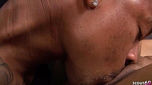 I seduce my step-brother's big black cock best friend for rough ebony fuck