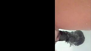 Latina Milf's Shaved Pussy Plays With Dildo