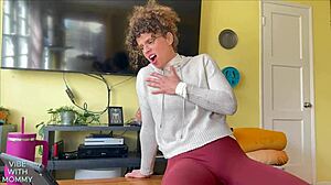 Caught stepmom watching porn and hating on the fucking scenes.