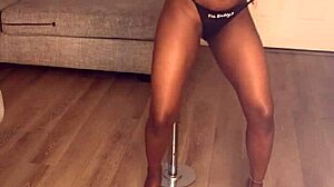 Ebony Divine's Fat Ass and Tits Get Fucked Hard with Creampie!