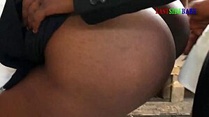 Pastor Inspection Turns into Hardcore Doggystyle Creampie with Ebony Church Members and Shaved Pussy