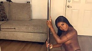 Ebony Divine's Fat Ass and Tits Get Fucked Hard with Creampie!