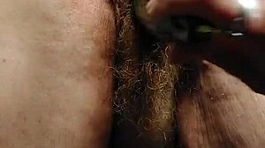 German Granny Fucks Hairy Pussy With Cucumber In Food Play