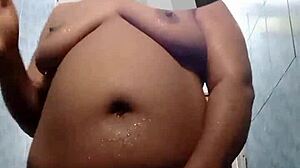 Masturbating Myself To Squirting Orgasm In Shower With Chubby Bbw Body