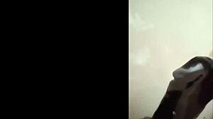 Latina Milf's Shaved Pussy Plays With Dildo