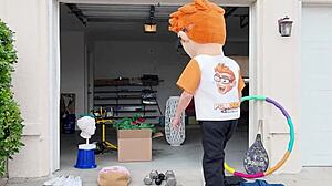 Browsing Lola Pearl's garage sale, the brunette milf ends up riding big cock in missionary with cumshot facial after blowjob and handjob.