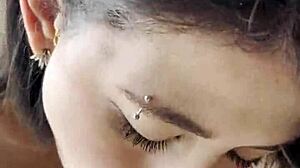 Blowjob For Cuckold With Cum In Mouth