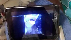 Amateur Crossdressing Ladyboy Delivers Solo Masturbation Handjob Leading To Explosive Cumshot In Tribute To Angeles Del Mar 2