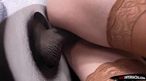 Gloryhole Surprises With Massive Black Cock For Intense Blowjob And Fucking