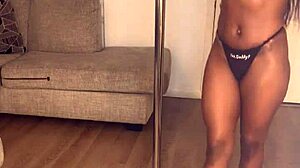 Ebony Divine's Fat Ass and Tits Get Fucked Hard with Creampie!