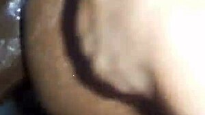 How am I calmly taking that big black cock deep in my ass for anal creampie?