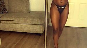 Ebony Divine's Fat Ass and Tits Get Fucked Hard with Creampie!