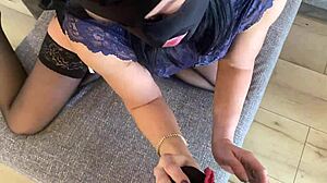 Adventures of Milfycalla ep 12 features an old friend with mature Latina in lingerie for deepthroat and pussy fucking