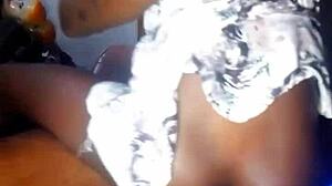 African Teen Slut Gets Rough Hardcore Fuck Bent Over Doggystyle in Quickie with Small Tits Skinny Body Big Pussy