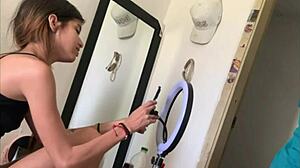 Horny Stepsister Loves Milking My Cum! Colombian College Goddess in Lingerie and Tan Lines Submits.