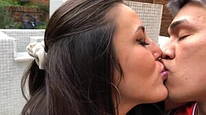 Hey, check out H de Venus taking Mr Poronga's cock doggystyle in oiled-up POV with that big Latina ass shining through