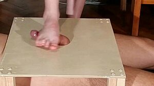 DOMINA Bare Feet COCK Stomping & Footjob Pt1 HD