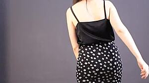 Naked Photoshoot for Young 18+ Brunette Girl with Natural Tits