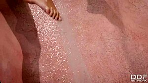 Big Tits Top Model Lucy Li Fingering to Orgasm Under Waterfall! Teen European Glamour Teasing Outdoors.