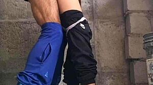 Hermanastra sexy latina escapes university for hidden outdoor public pussy fuck with cute ass babe.