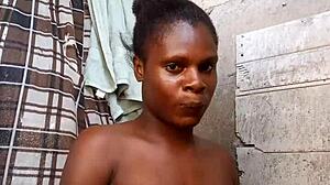 I start my early morning with softcore teasing on bed as skinny solo