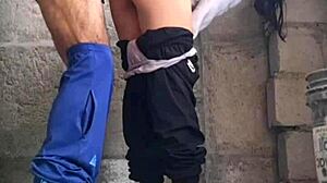 Hermanastra sexy latina escapes university for hidden outdoor public pussy fuck with cute ass babe.