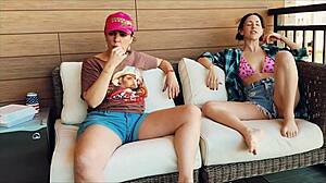 Redneck Stepmom And Stepdaughter Dive Into Taboo Lesbian Clit Licking In Funny Comic Story