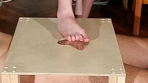 DOMINA Bare Feet COCK Stomping & Footjob Pt1 HD