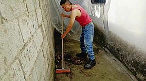 The beautiful perverted busty boss fucks her old employee with deepthroat and wet pussy action